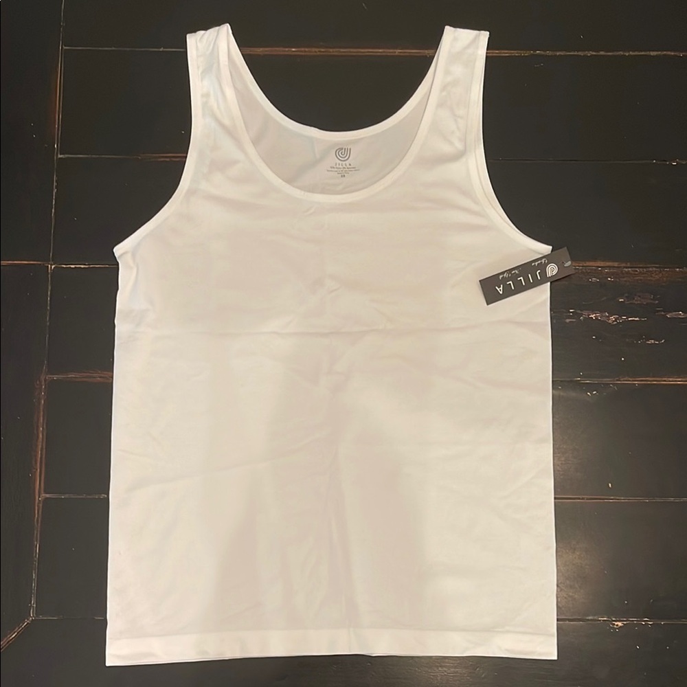 Elegant White Tank Top by JILLA
